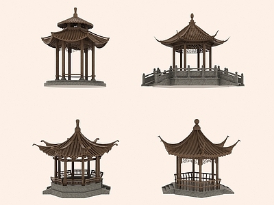 新中式中式古建 中式凉亭