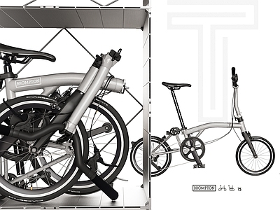 自行车 折叠单车 Brompton 自行车铝架 英国脚踏车