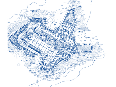 现代其他景观 墓地陵园规划 古建牌楼 施工图