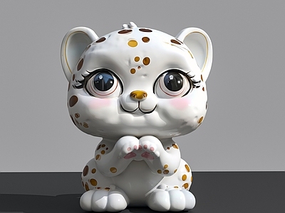 猫 猫 白虎 可爱装置 动物装置 小虎