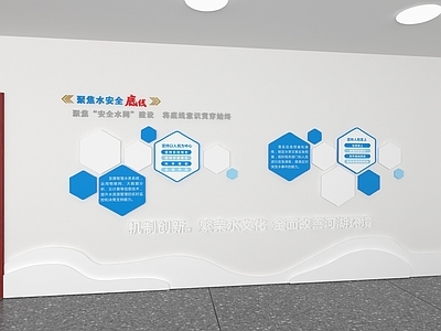 现代文化墙 水务局文化墙 企业文化墙 生态文化墙