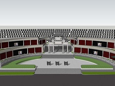 现代景观公园 墓地