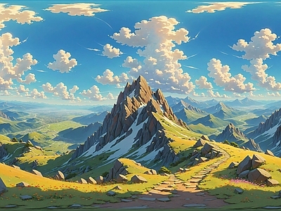 现代天空HDR 动漫全景天空