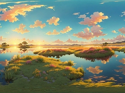 现代天空HDR 动漫全景天空