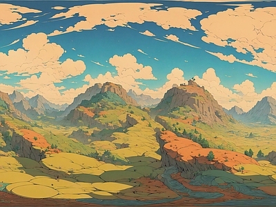 现代天空HDR 动漫全景天空