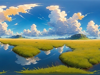 现代天空HDR 动漫全景天空