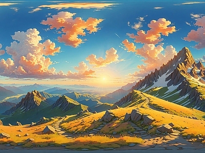 现代天空HDR 动漫全景天空