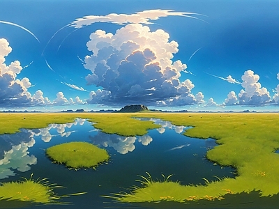 现代天空HDR 动漫全景天空