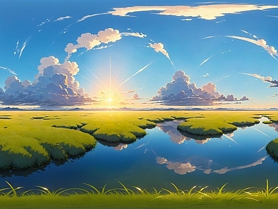 现代天空HDR 动漫全景天空