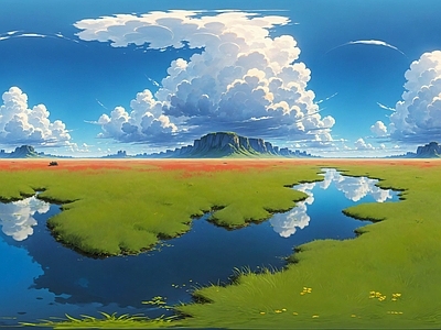 现代天空HDR 动漫全景天空