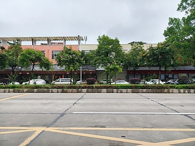 现代街道外景 实拍马路街道外景 人行道 道路