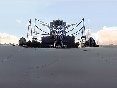 现代天空HDR 科幻机甲天空