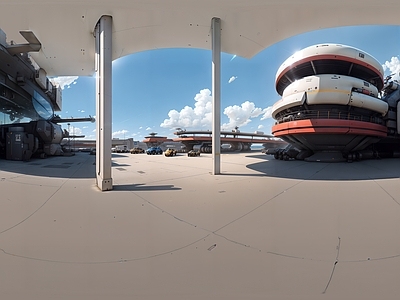 现代天空HDR 科幻机甲天空