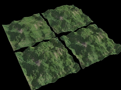 现代其他景观 山体 公园景观 地形 山地公园 微地形