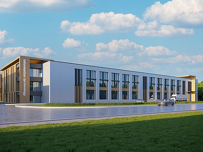 现代厂房 现代工业厂房