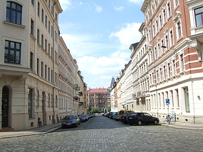现代法式街道外景 人行道 走廊 道路 商业街外景