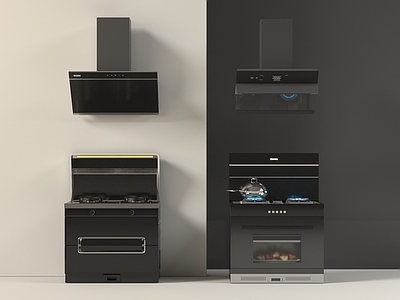 灶台 灶台 燃气灶 油烟机