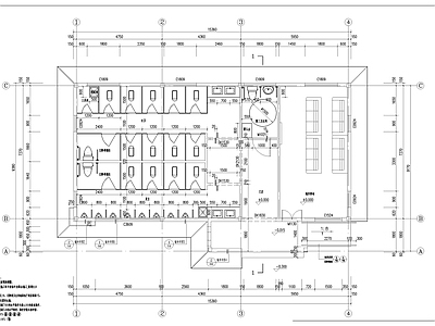 现代公厕 120m²公共卫 施工图