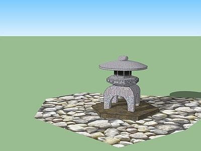 日式别墅庭院 下沉庭院
