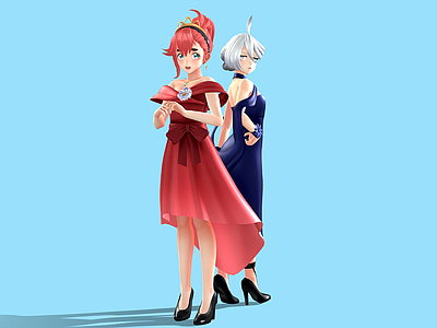 多人 魔女 礼服女孩 旗袍女孩 舞女 卡通美女