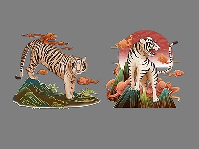 爬行动物 老虎 猛虎 东北虎 华南虎 野生老虎