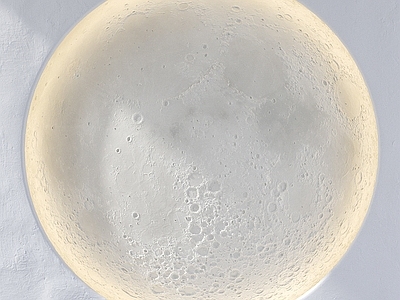 现代背景墙 现代月球表面墙饰