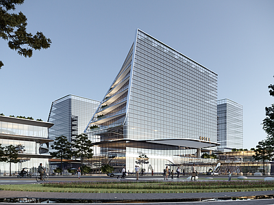 现代酒店建筑 退台酒店