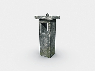 现代其他灯具 户外石灯