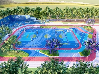 现代口袋公园 运动公园 运动健身空间