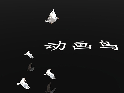 飞行类动物 鸟 鸽子 动态鸟 动画鸟