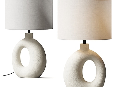 复古侘寂台灯 装饰台灯 民宿台灯 石材台灯 床头台灯 纸质台灯
