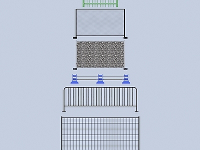 现代栏杆 护栏 栏杆 围栏