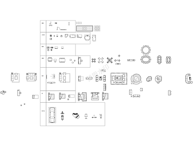 综合家具图库 住宅设计组件 施工图
