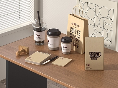 餐具 展示用品 咖啡杯 奶茶 笔 纸 纸
