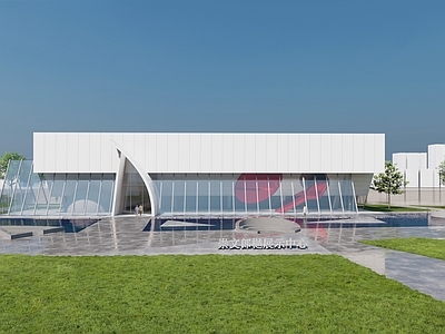 现代极简其他公共建筑 展示中心 艺术中心 售楼部 低层建筑 艺术展厅展览馆