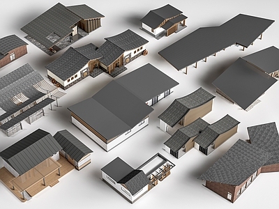现代其他商业建筑 现代公共建筑 景观建筑 驿站建筑 商店建筑