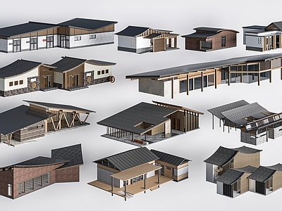 现代其他公共建筑 现代公共建筑 景观建筑 驿站建筑