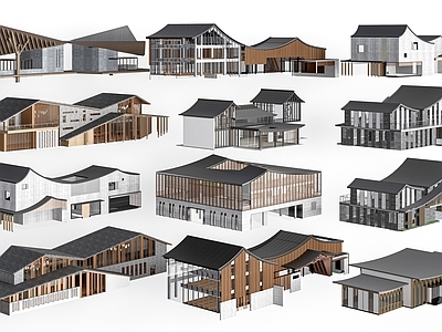 现代艺术风格建筑 建筑 公共建筑 展览馆建筑