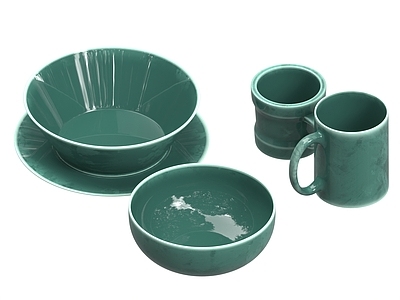 餐具 餐具 茶具 碗 碟子 茶杯 水杯