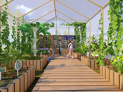 现代其他小品 植物科普园 植物研学