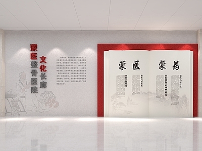 现代文化墙 中医文化墙 中医介绍墙 医院文化墙 医院长廊文化墙