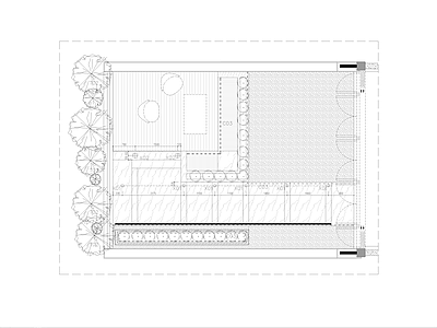 现代极简其他景观 别墅屋顶花园施工 顶层庭院 景观庭院 别墅景观 施工图