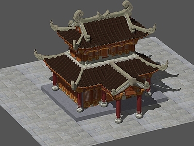 复古中古古建筑 丞相府 古建筑