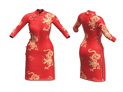 衣服 旗袍 新年旗袍 新年装 新年衣服 喜服
