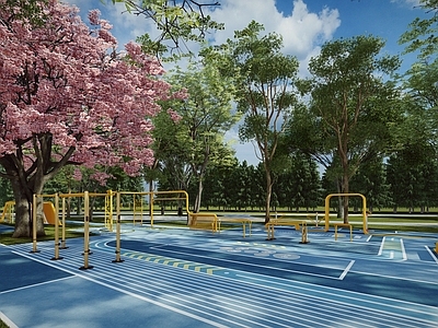 现代景观公园 现代体育公园 市政健身广场 街头健身公园景观 现代沿街运动公园 市政口袋运动公园