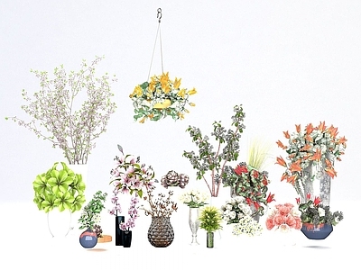 现代摆件组合 花卉装饰品