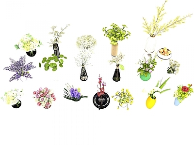 现代摆件组合 花卉装饰品