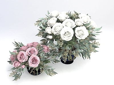 现代摆件组合 花卉装饰品