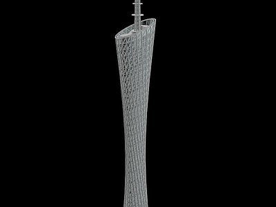 现代其他建筑外观 广州塔