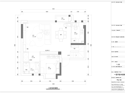 复式公寓 130㎡ 复式四房 家装空间设计 CA 施工图